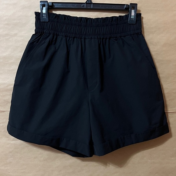 A.L.C. | Kaleb Shorts High Waisted Pull-On Longline Boxer Shorts Black Size S - Picture 1 of 13